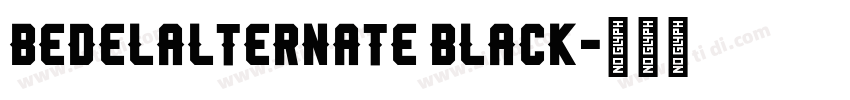 BedelAlternate Black字体转换